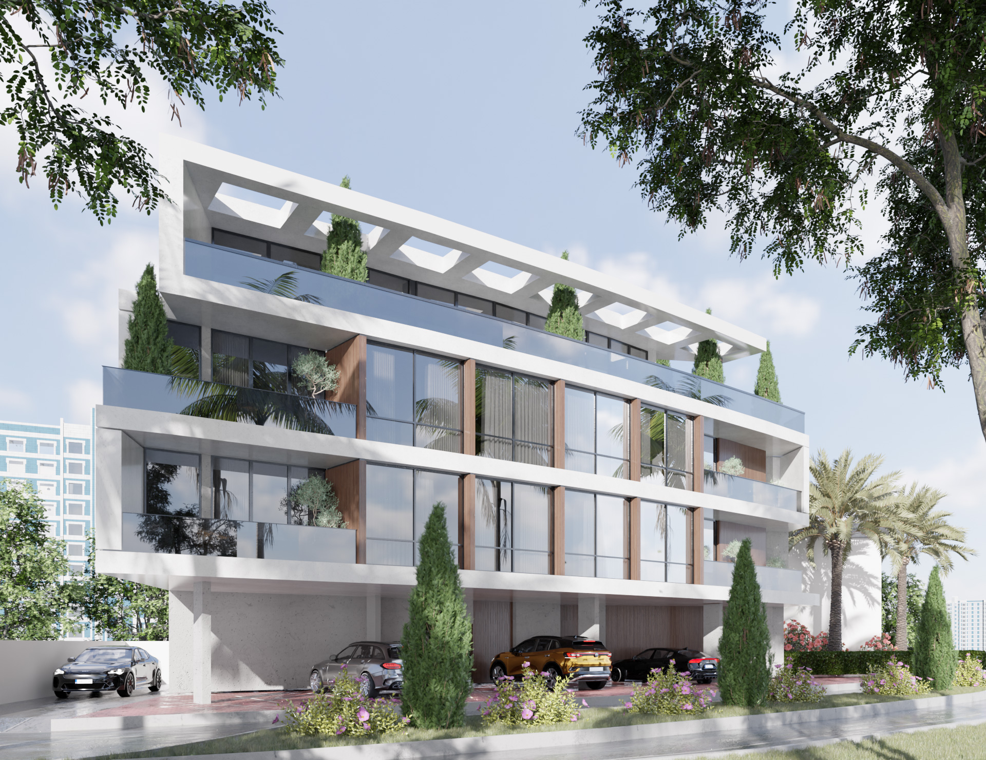 Residential building facade design01