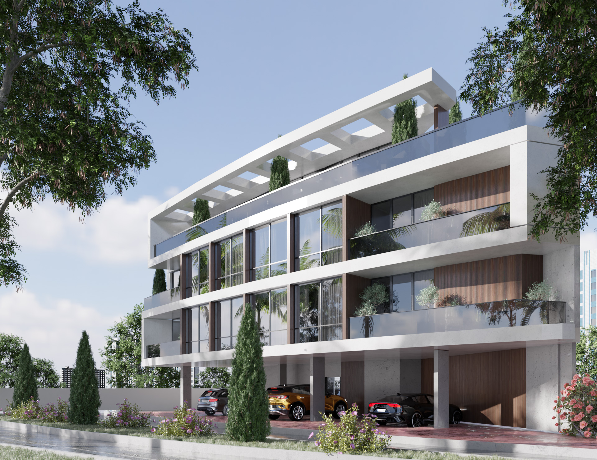 Residential building facade design02