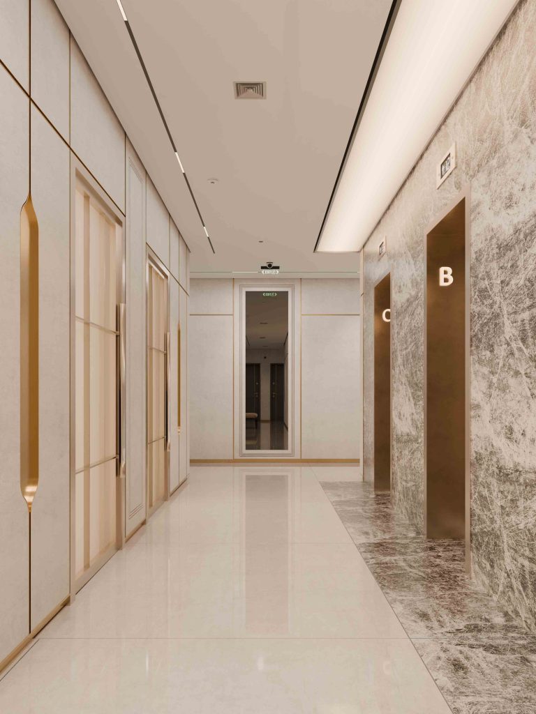 Residential Building Dubai Corridor 01