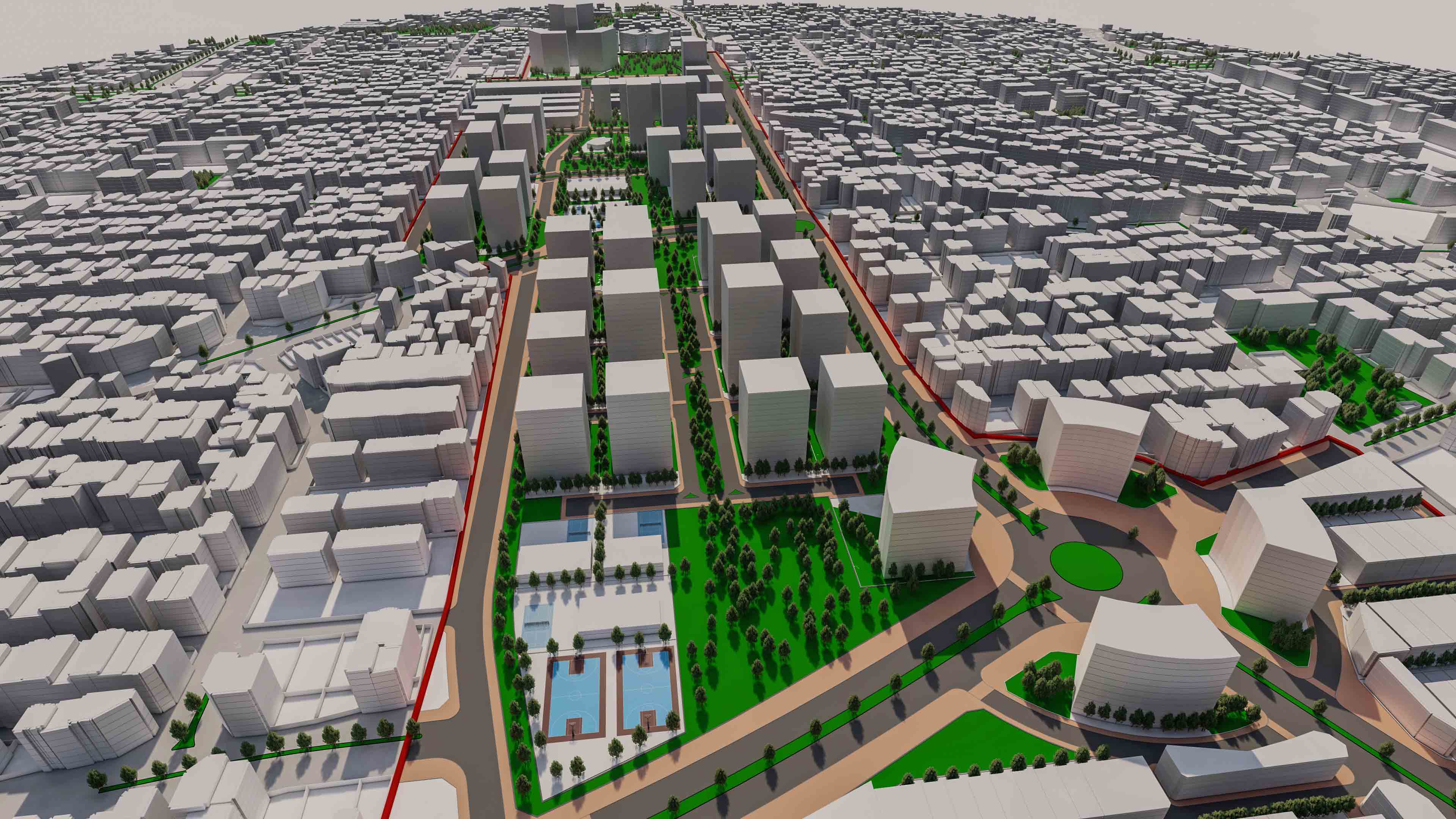 3D master plan Qane Blvd Mashhad 02